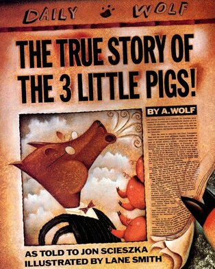 Image of Children's Book - The true story of the 3 little pigs 