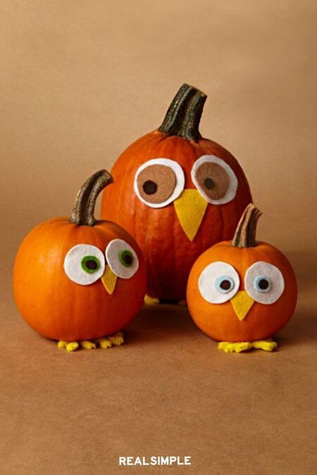 Decorate your own pumpkin Best DIY Halloween party games for kids