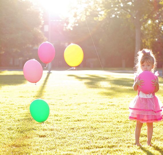 An image of balloons above the ground an activity for kids