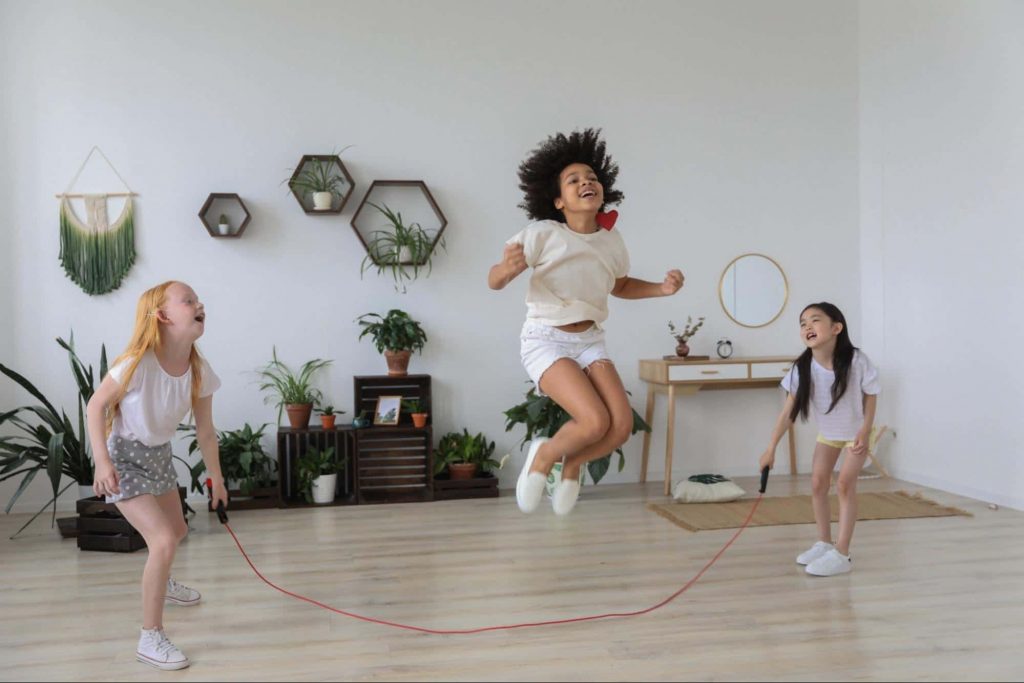 An image of kids jumping ropes 
