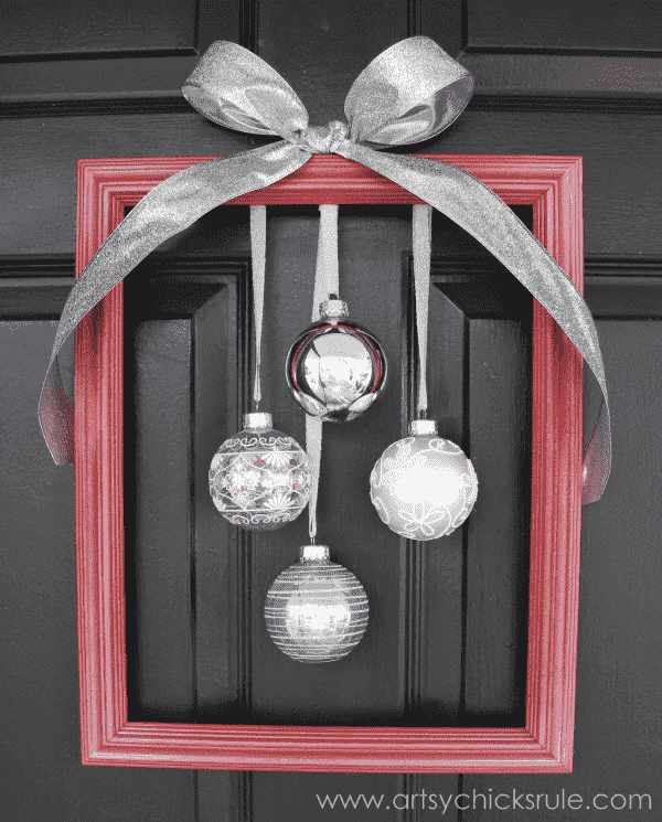 An image of a rustic christmas frame 
