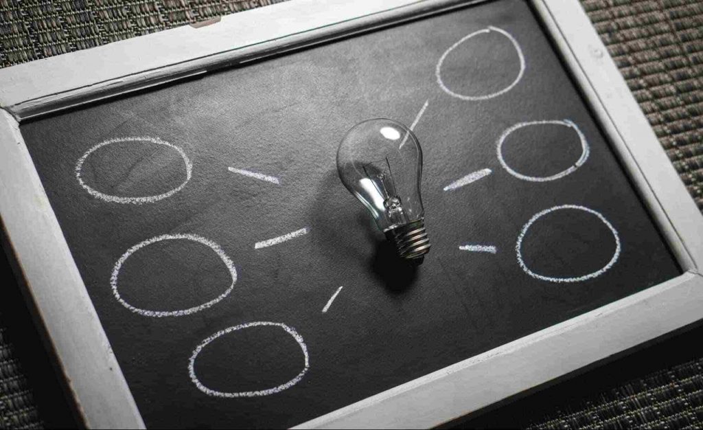 Bulbandboard An image of a bulb on a black board