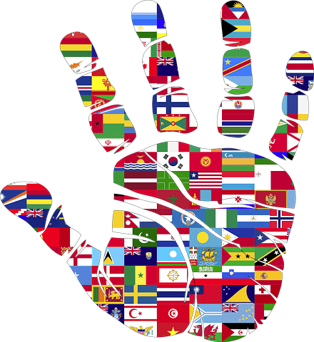 An image of different flags of countries combined together 
