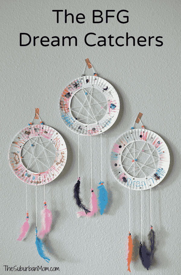 Image of paper plate dream catchers