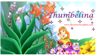 Image of the book cover of storybooks online -Thumbelina 