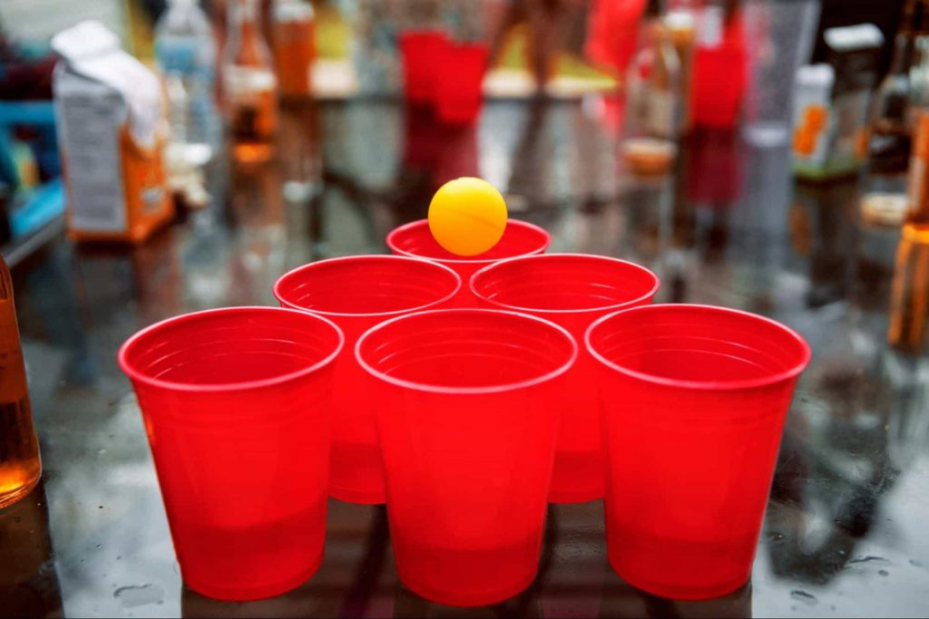Image of cups for ping pong toss