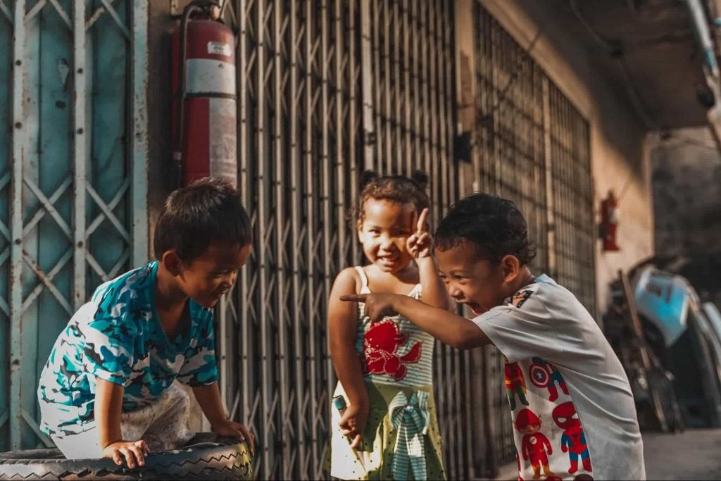 Image of little kids laughing