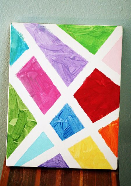 Easy DIY Painting Tricks on Canvas for Kids