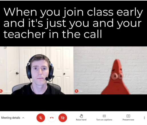 Awkward online class moment school memes