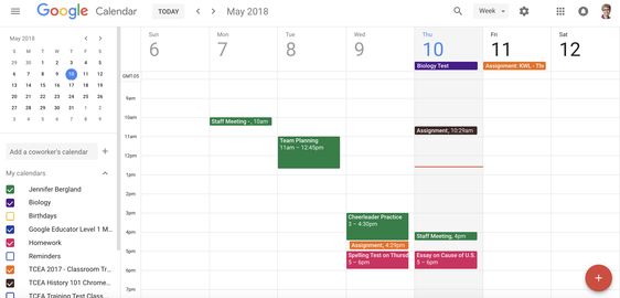 googlecalendar Image of a google calendar