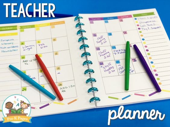 Image of a lesson planner 