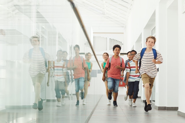 Children running in hallway Kids Positive Affirmations