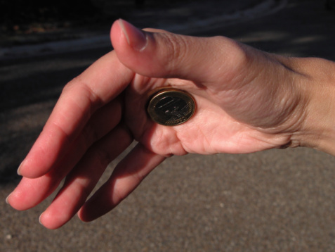 Disappearing coin in hand magic tricks for kids