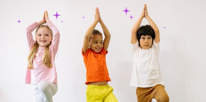 Image of kids doing yoga