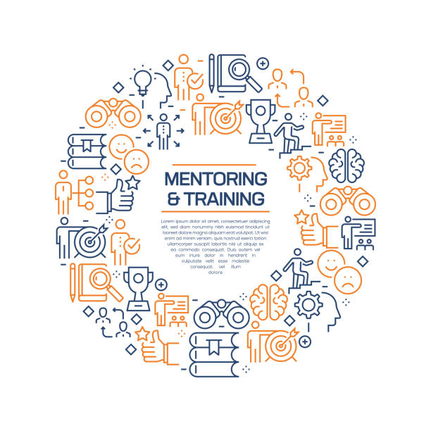 An infographic on mentoring and training