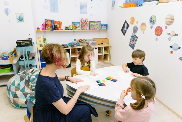 kids doing artwork What is taught to kids in kindergarten kids doing artwork What is taught to kids in kindergarten