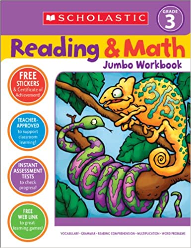 Cover of reading and math jumbo workbook