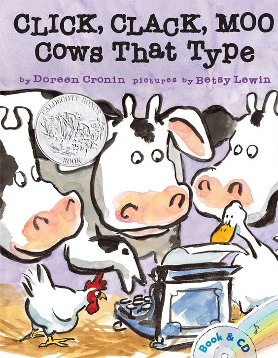 Cover of Click, Clack, Moo: Cows That Type by Doreen Cronin