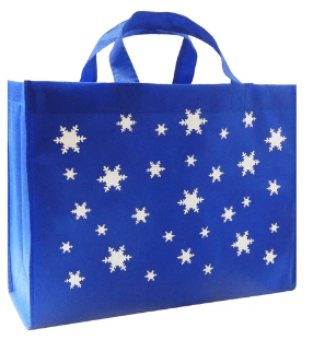 bags with snowflakes