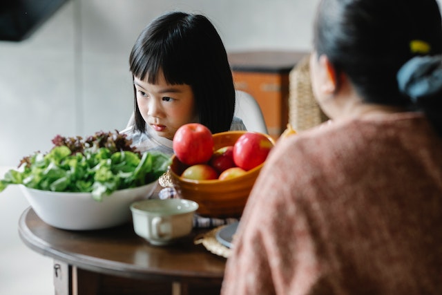 Child disassociating from conversation