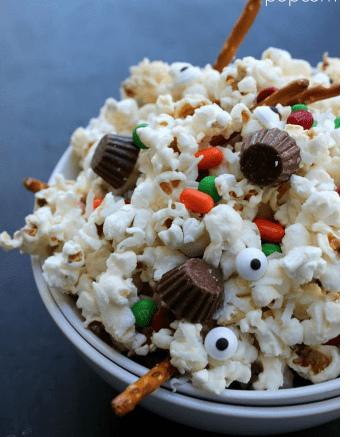 Popcorn With a Melted Snowman