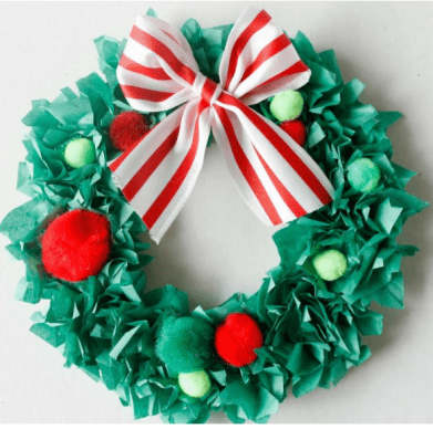Wreath Made of Tissue Paper