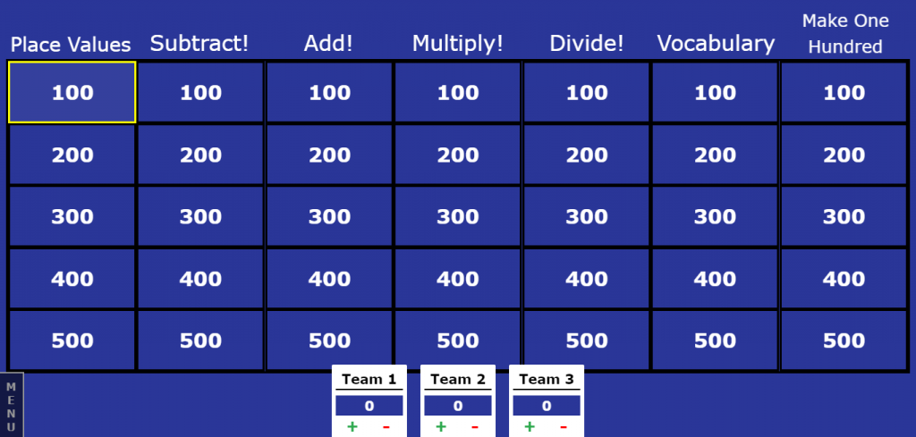 Math and vocab game for kids