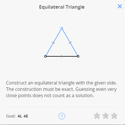 Game to learn geometry