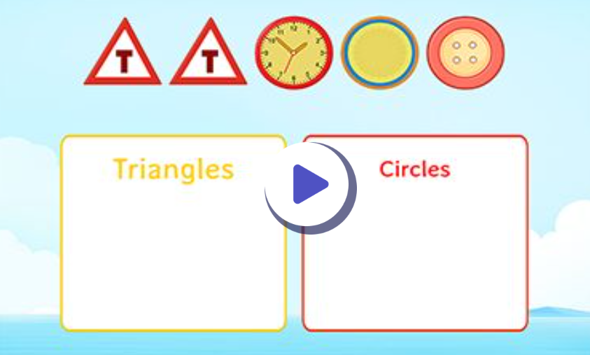 Understand shapes with math game