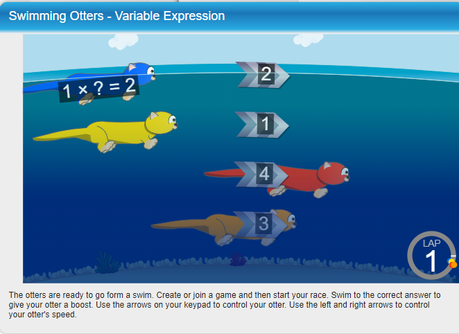 Solve equations and swim across