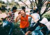 Kids playing in the park