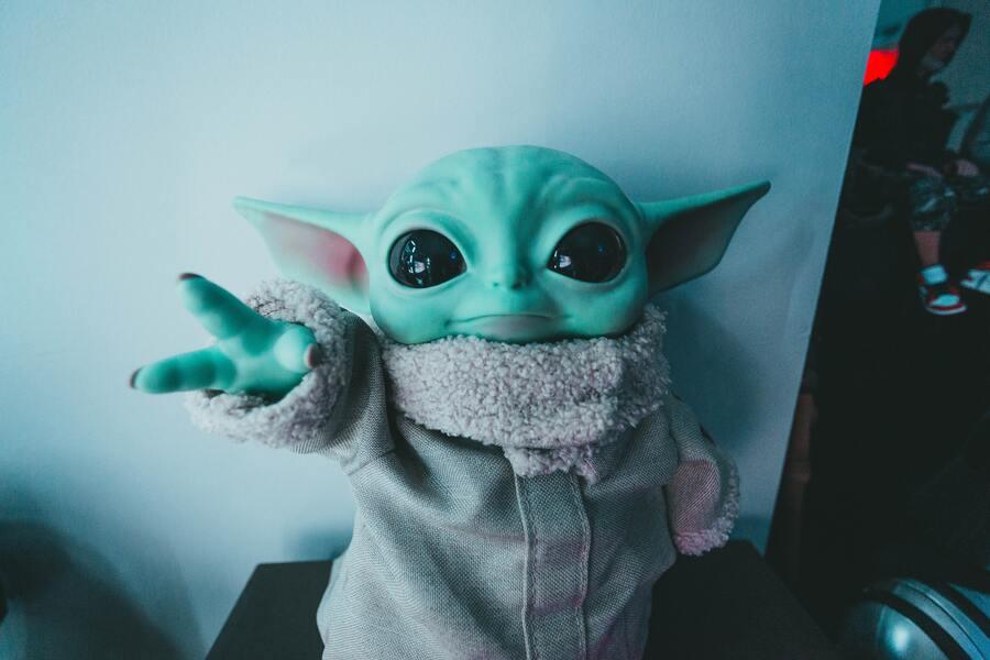 Baby Yada toy from Star Wars toy series