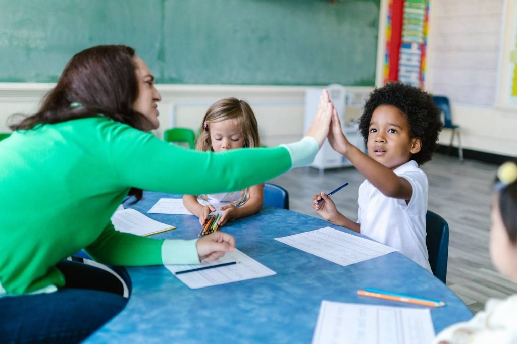 Teacher Teaching in Classroom