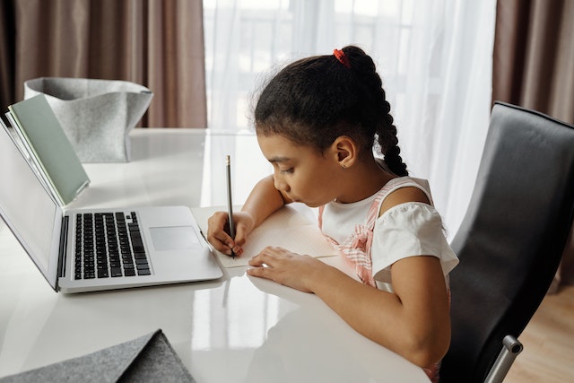 Child tapping into emotions for writing prompts