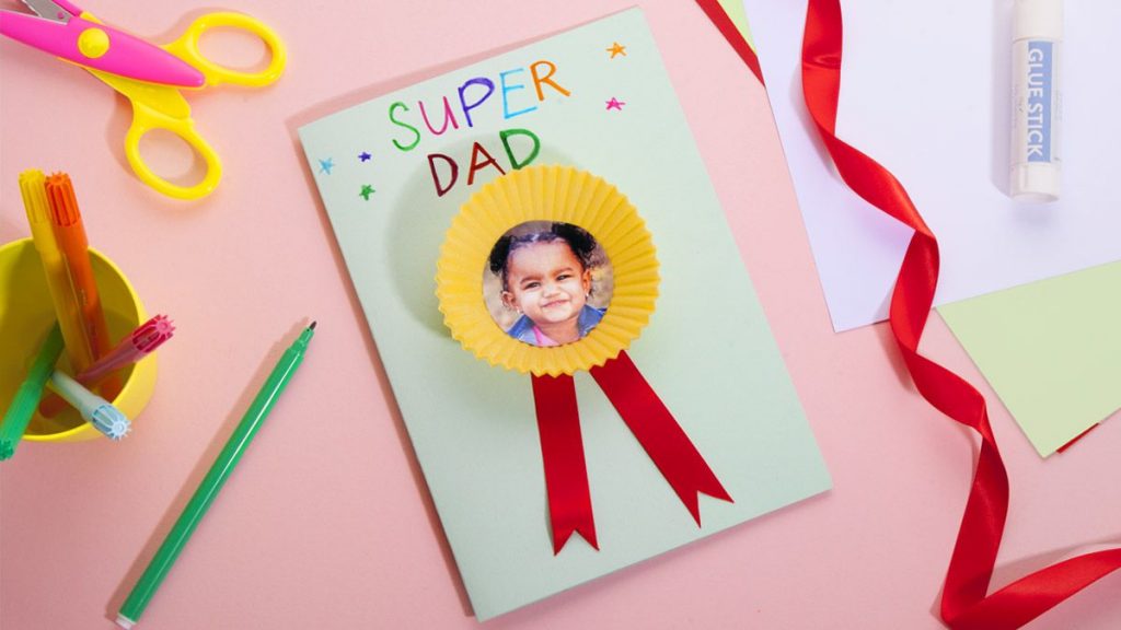Greeting card that says Super Dad