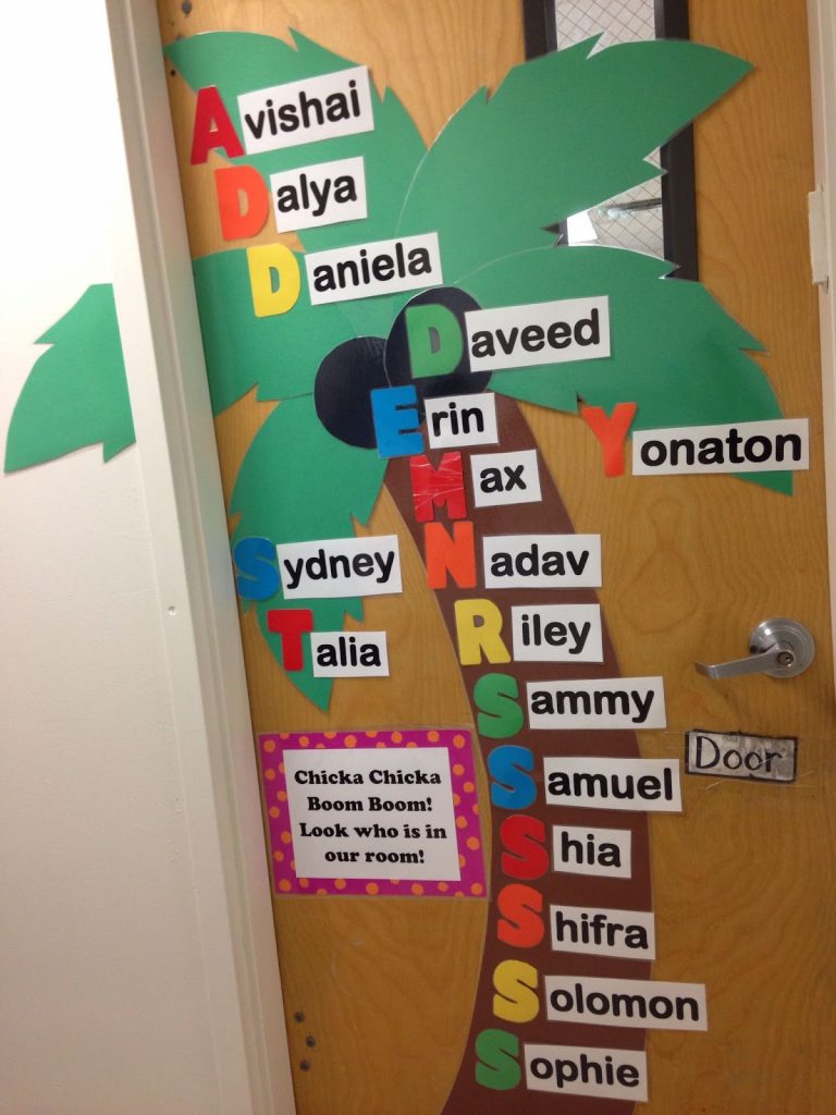 Alphabet Welcome Door Idea