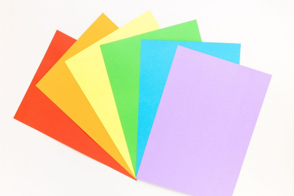 Colorful flashcards