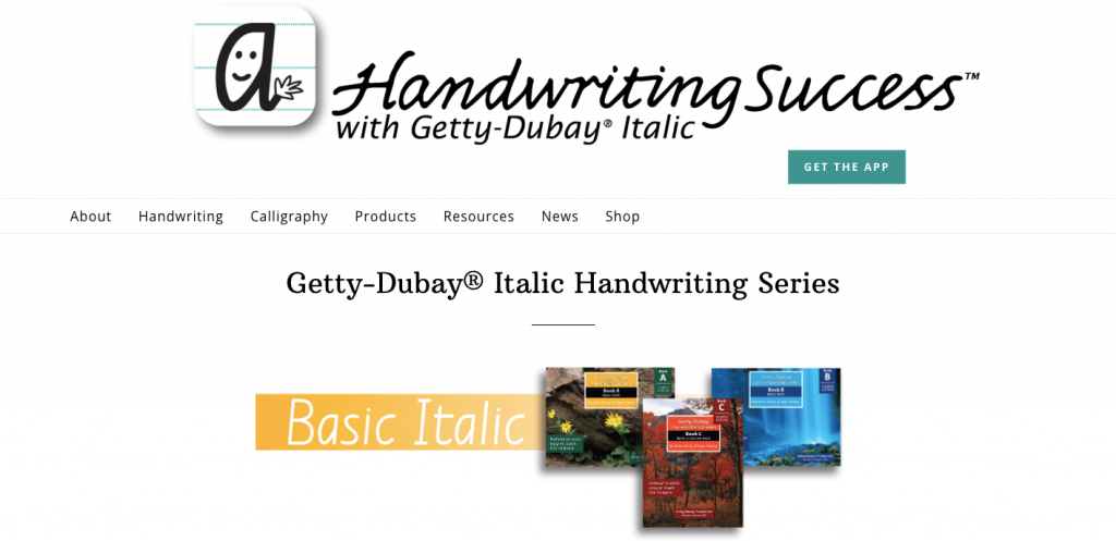 Getty Dubay Italic Handwriting