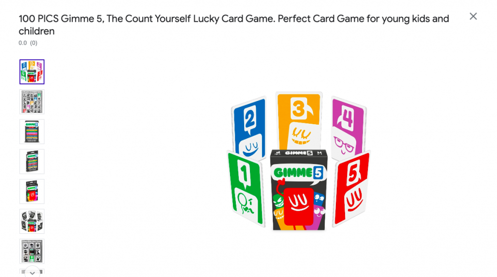 One of the Gimme 5 card games pack