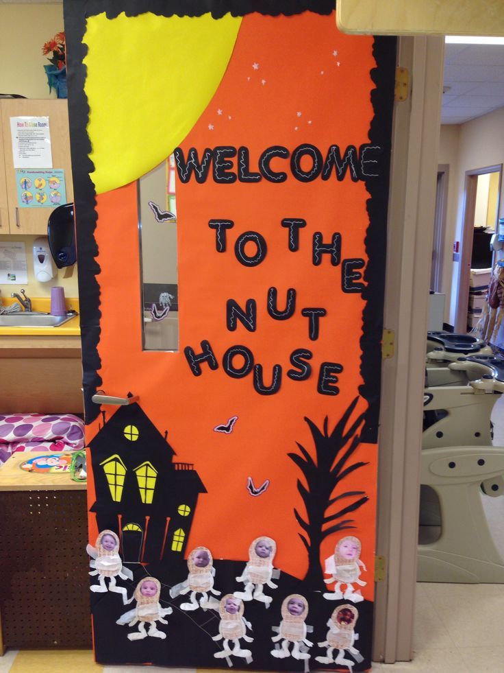 Halloween Spooky Welcome Door Idea