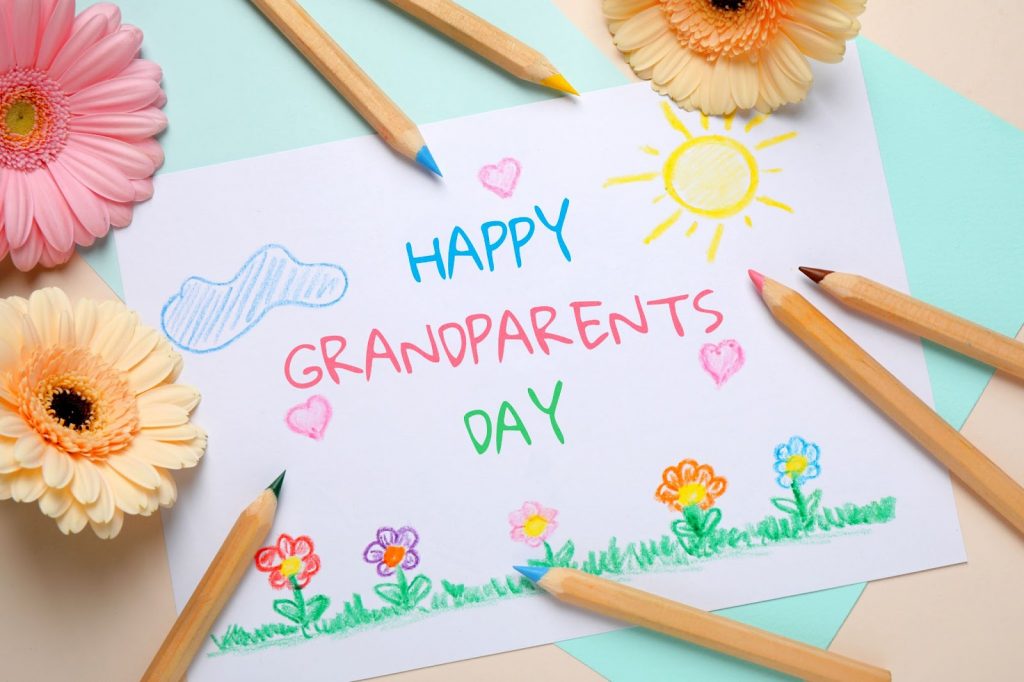 A happy grandparents day art