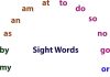 Sight words banner