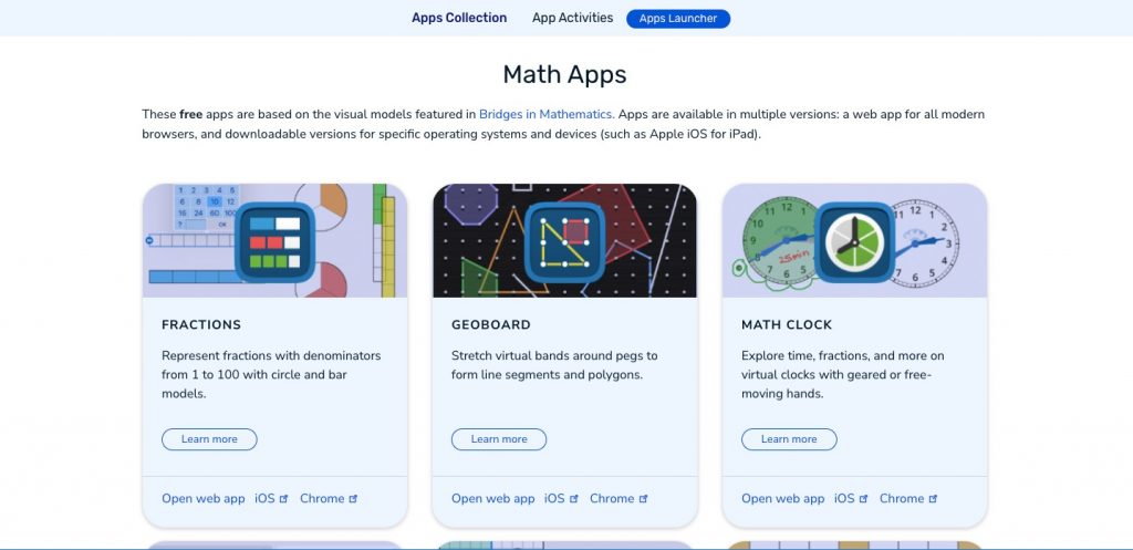 Math Learning Center Homepage