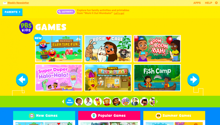 free games to play on computer for kids