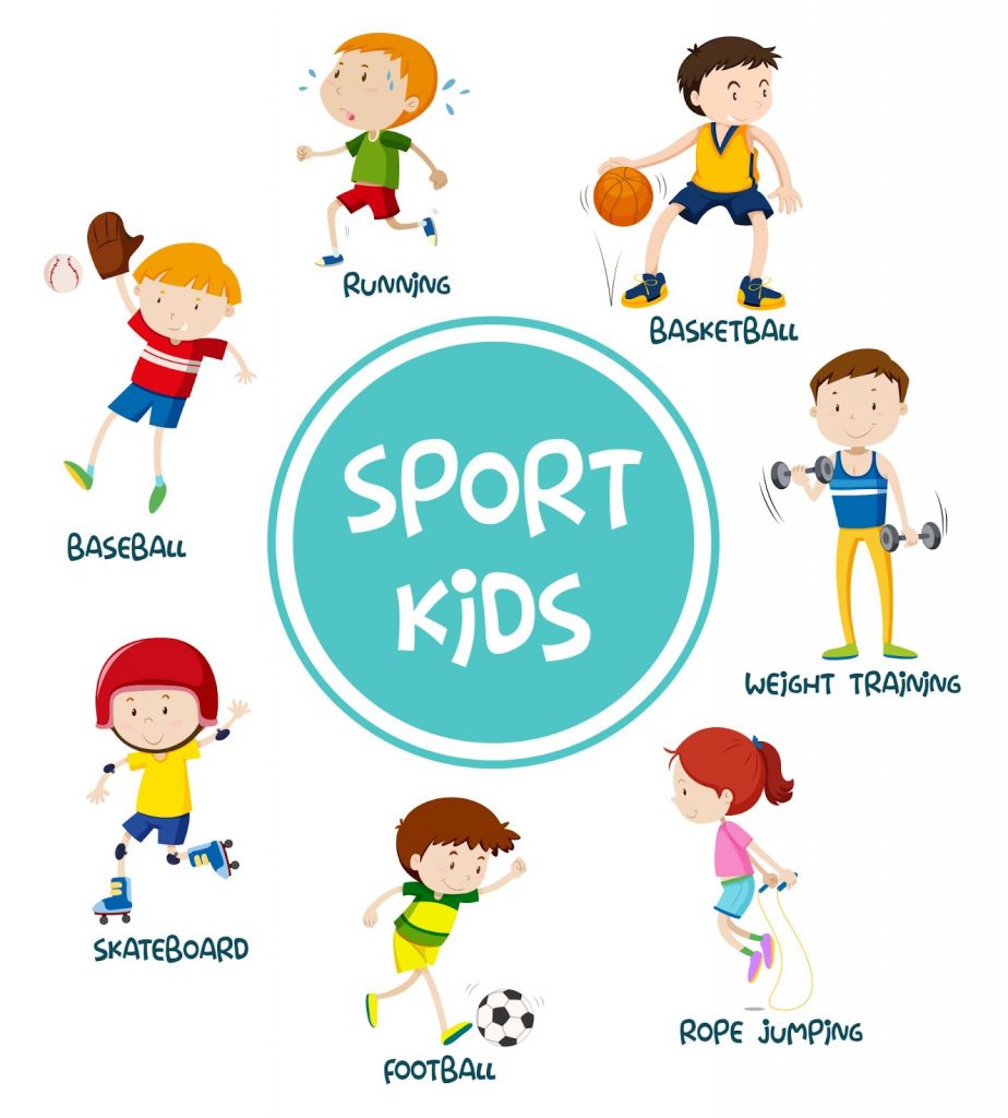 Illustration of different sports related ECA