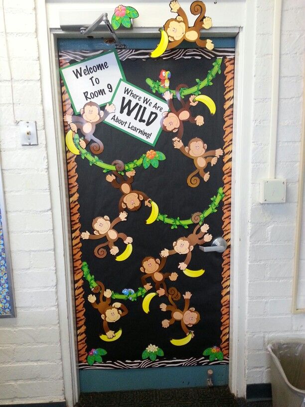 Wildlife Safari Welcome Door Idea