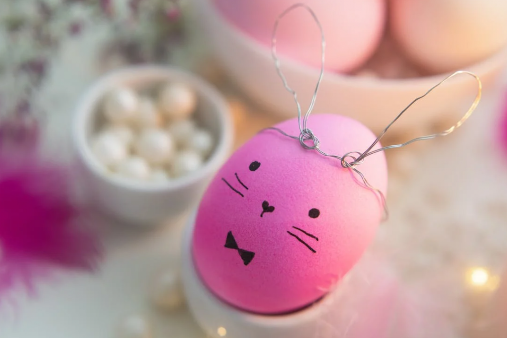 Pink Easter Bunny Egg