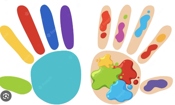 finger painting vectors