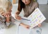 Kid learning letters