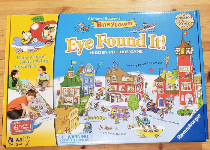 Board game cover of Richard Scarry's Busytown: Eye Found It! Game